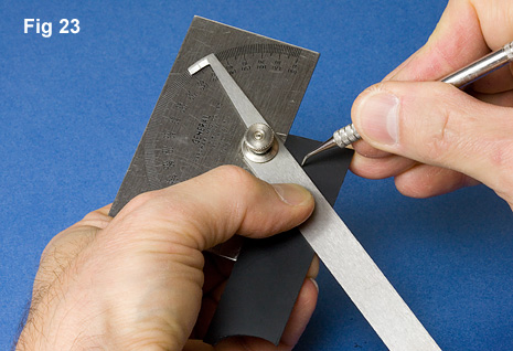 scribing with protractor