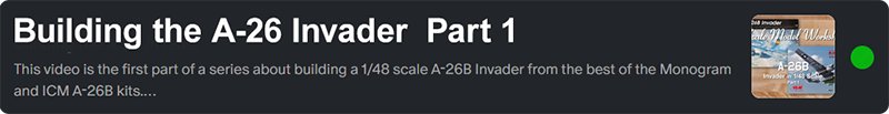 Building an A-26B Invader Part 1 on scale model workshop patreon