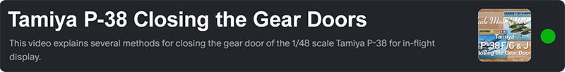 Link to how to close the gear doors of the tamiya p-38 scale model workshop patreon