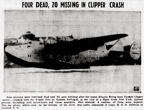 Yankee Clipper Newspaper Headline