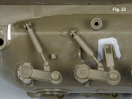 Tamiya M48A3 idler shock mount