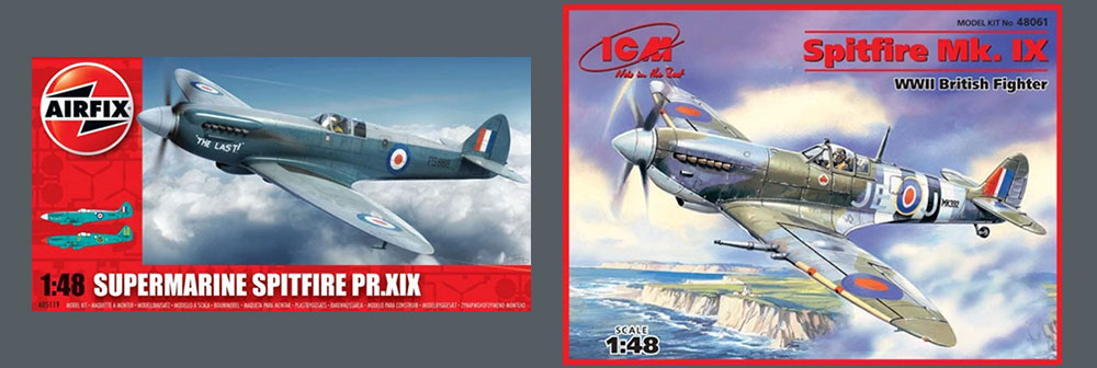 Airfix PRXIX with ICM Spitfire IX Conversion