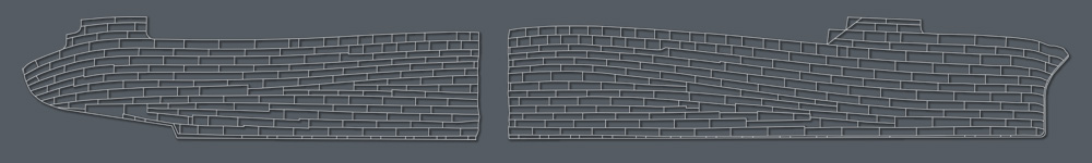 USS Enterprise Hull Plating Diagram